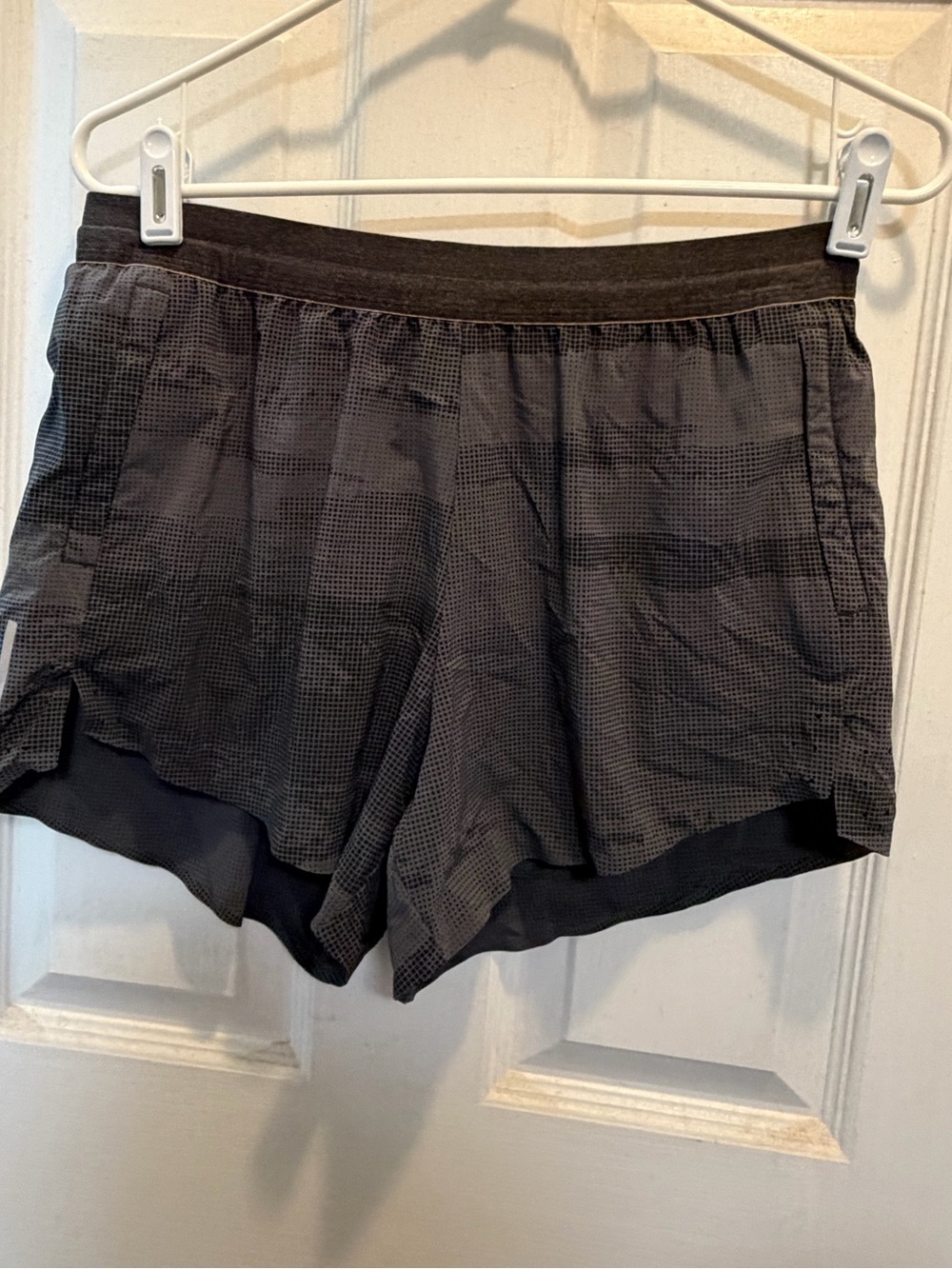 REI Women's Charcoal Grid Athletic Shorts